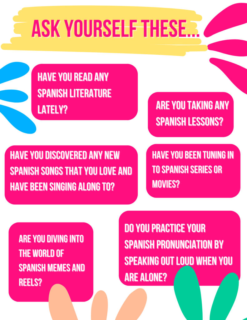 What to check you are doing when learning Spanish.