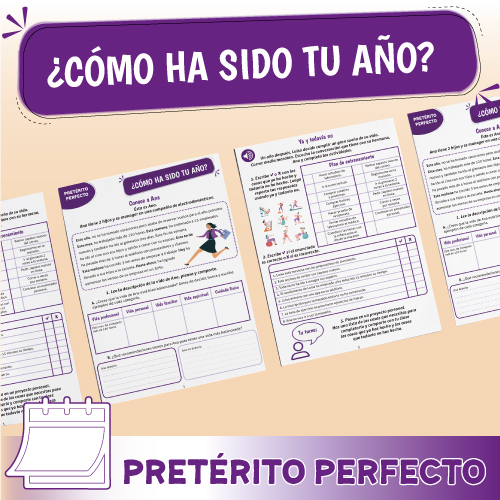 3.⁠ ⁠Proyectos Personales y BiografíaELE pretérito perfecto actividades de clase para adultos